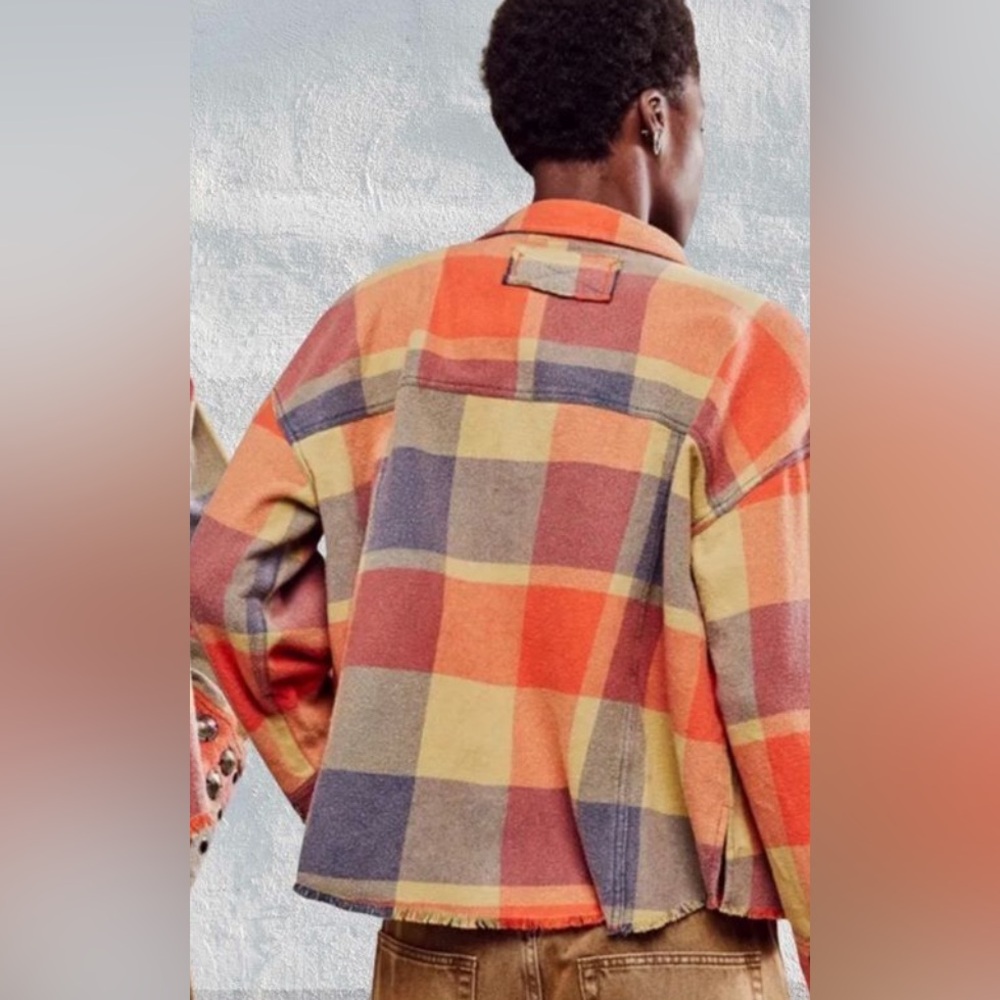 We The Free Multicolor Plaid Button Down Shirt - Picture 2 of 4